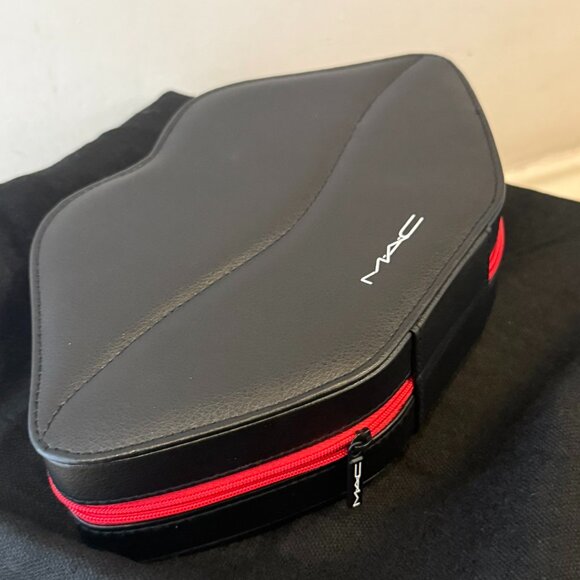 MAC Limited Edition Lip Case – Black & Red Makeup Organizer – Rare - Picture 1 of 3